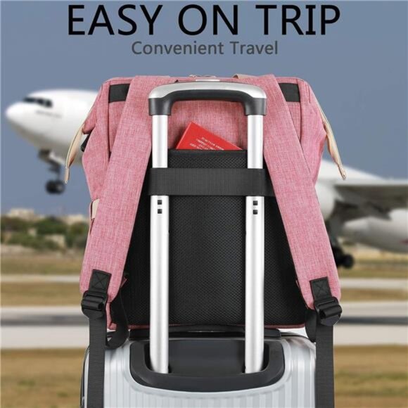 Backpack for Women,Wide Open Work Large USB Charging Port Student - Picture 13 of 14